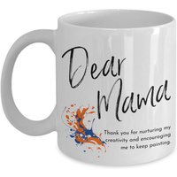 Künstler Mama Kaffeebecher, Liebe Tasse, Danke Geschenk, Von Sohn Tochter, Becher, Maler Mom 11Oz Oder 15Oz Teetasse von DawnDesignz2023