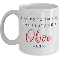 Oboe Musik Kaffeebecher, Oboist Becher, Tasse, Musikinstrument, Für Musiker, Keramik 11Oz Oder 15 Unzen Teetasse von DawnDesignz2023