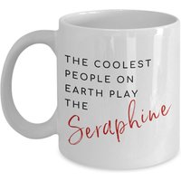 Seraphine Kaffeebecher, Musikinstrument, Kostenloses Reed-Instrument, Für Seraphin-Spieler, Sheng Harfe, Keramik 11Oz Und 15Oz Teetasse von DawnDesignz2023
