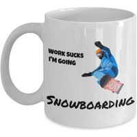 Snowboarden Kaffeebecher, Für Den Seriösen Snowboarder, Extremsport, Adrenalin-Kicker, Lustige Alpine Snowboarding Becher, 11Oz Oder 15Oz Teetasse von DawnDesignz2023