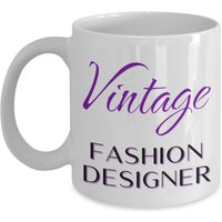 Vintage Fashion Designer Kaffeebecher | Modedesigner-Tasse, Neuheit 11 Unzen & 15 Keramiktasse von DawnDesignz2023