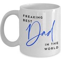 Welt Beste Papa, Vatertagsgeschenk, Freaking Besten Vater in Der Welt, Papa Geburtstag Kaffeebecher, Becher, Keramik 11Oz Oder 15Oz Teetasse von DawnDesignz2023