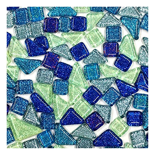 DawnDream Mosaiksteine 70 stücke Multicolor Glas Mosaikfliese Pailletten Keramische Mosaikfliesen DIY. Kunst und Skulpturen Mosaiksteine zum basteln (Color : 2) von DawnDream