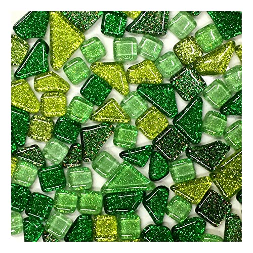 DawnDream Mosaiksteine 70 stücke Multicolor Glas Mosaikfliese Pailletten Keramische Mosaikfliesen DIY. Kunst und Skulpturen Mosaiksteine zum basteln (Color : 4) von DawnDream