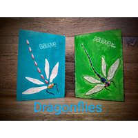 Libelle Geschenk Dekor | Wanddeko Libellen Bilder Libellenkunst Auf Holz Handbemalte von DawnsINKSpirations