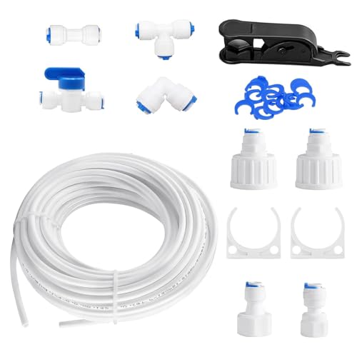 15 m Kühlschränke Wasseranschlüsse Set Wassereinlässe Rohr Set Zubehör geeignet für Aquarien Flexible Schläuche für Haushaltsgeräte von Dawutocap