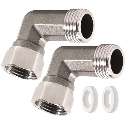 2 Stück Edelstahl Materialien 90 Grad Punkt Fitting 1/2 Zoll Außengewinde auf Innengewinde für Wasserinstallationen Sanitäranschlüsse 2 Stück Edelstahl Materialien 90 Grad Punkt Fitting 1/2 Zoll Außengewinde auf Innengewinde für Wasserinstallationen Sanitäranschlüsse von Dawutocap