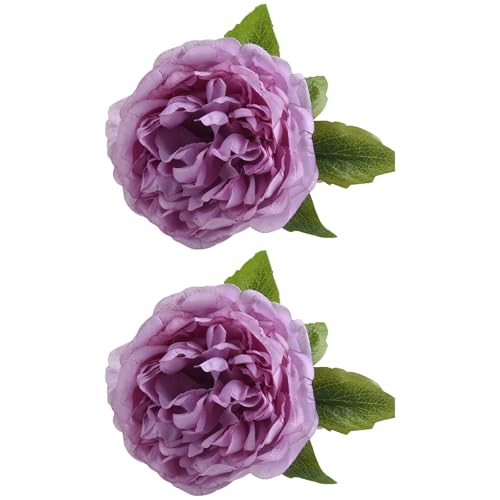2-teiliges modernes Blumen-Vorhang-Clip-Set, realistische Blumen-Vorhangbänder, elegantes Design für Fenster, Heimdekoration, 2 Stück von Dawutocap