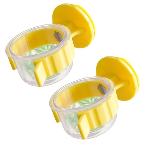 2 x Vogelkäfig-Wassernäpfe mit Clips, stabile Futterschalen für Nymphensittiche, Sittiche, Aras, Finken, Lovebirds 2 x Vogelkäfig-Wassernäpfe mit Clips, stabile Futterschalen für Nymphensittiche, Sittiche, Aras, Finken, Lovebirds von Dawutocap