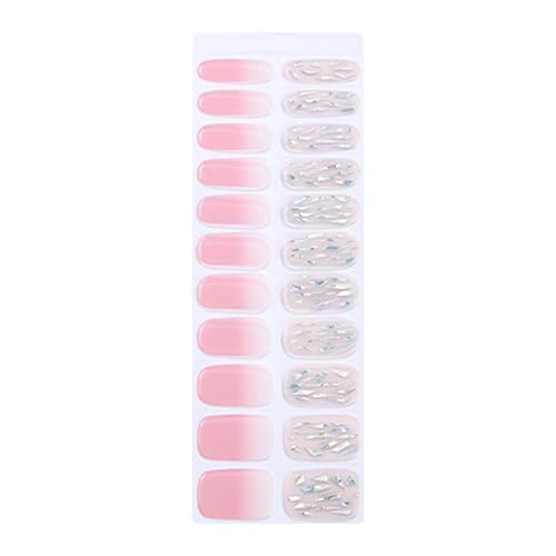 22 Tips Ohne Lampe Gel Nägel Aufkleber für Frauen Nägel Wraps Schnelle Professionelle Maniküre Nägel Kunst für Salon Oder Home Safe Wraps von Dawutocap