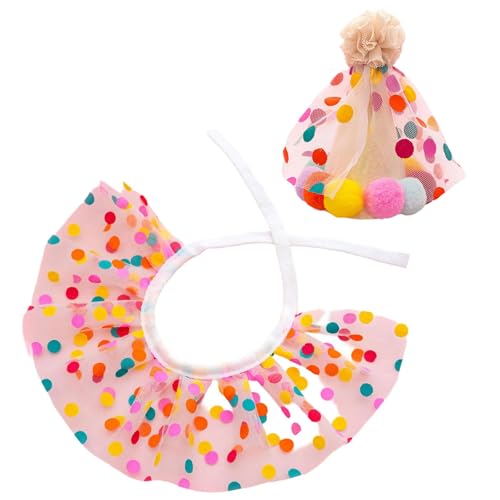 Dawutocap 2pieces Pet Birthday Kostüm Set Mit Schönem Geburtstag Latz Und Für Besondere Veranstaltung Und Themenparty Sammeln Katzenzubehör von Dawutocap