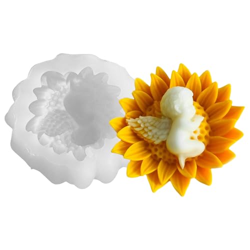 3D Blumenkerze Form Handgefertigte Silikonform Seife Formen Ornament Formen Gussform Formen Babyformen Handwerksbedarf von Dawutocap