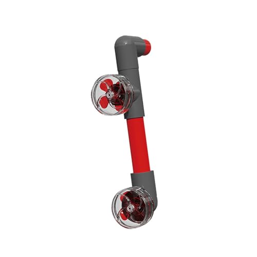 Automatisch rotierende Ventilator-Sets mit 4 Flügeln für Aquarien, zur Verbesserung der Wasserzirkulation und für Aquarien, Gesundheitswasser, automatischer rotierender Fischtanks von Dawutocap
