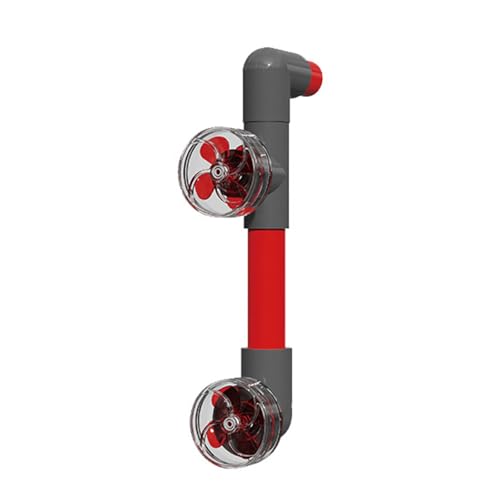 Automatisch rotierende Ventilator-Sets mit 4 Flügeln für Aquarien, zur Verbesserung der Wasserzirkulation und für Aquarien, Gesundheitswasser, automatischer rotierender Fischtanks von Dawutocap