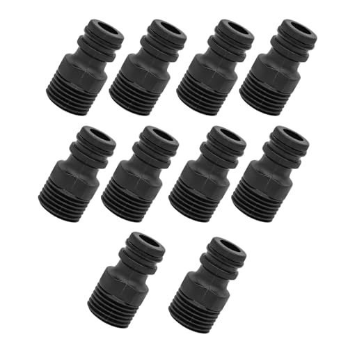 Dawutocap 10 Stück Gartenschlauch-Schnellverbindungsadapter, Gartenbewässerungsschlauch-Adapter, 1,27 cm Gewinde geeignet Dawutocap 10 Stück Gartenschlauch-Schnellverbindungsadapter, Gartenbewässerungsschlauch-Adapter, 1,27 cm Gewinde geeignet von Dawutocap