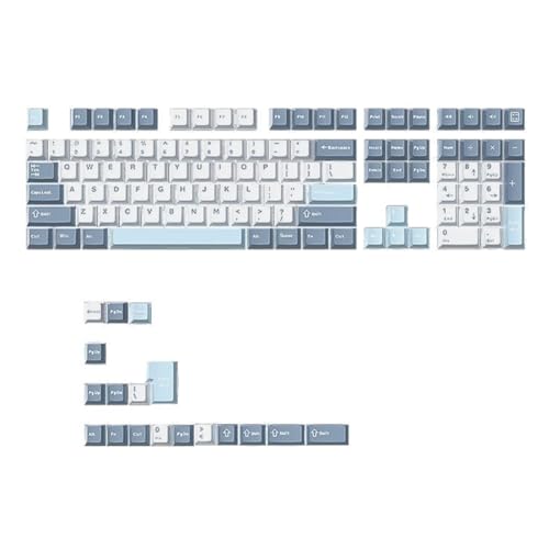 Dawutocap 126Keys Keycap Set Double Shot Moded Macaron Tastaturen Für Die Mechanische Tastatur Verbessert Die Eingabe von Dawutocap