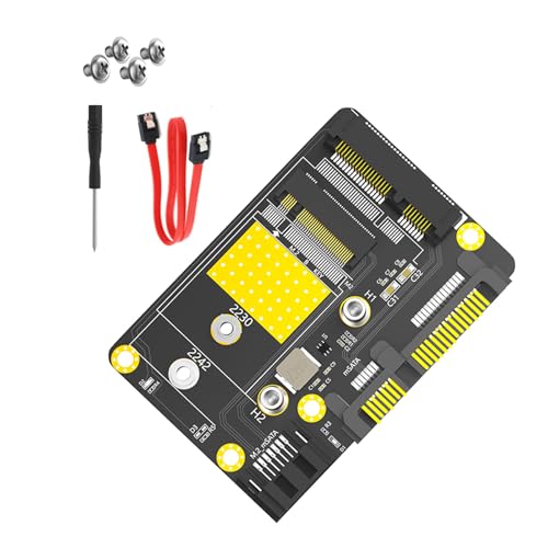 Dawutocap 2 In 1 Doppel SATA3 Adapter Unterstützt 2230/2242 Solid States Disk Adapter Board SATA3.0 Adapter Für Bürocomputer von Dawutocap