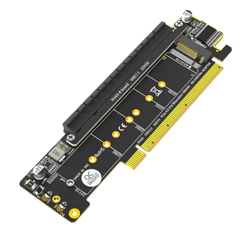 Dawutocap 2Slot NVMe PCIe Adapter LED Anzeigen Zeigen Die Jeweilige Arbeitskompatibilität Für Die Meisten Server Und X299 X399 von Dawutocap