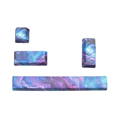 Dawutocap 4PCS OEM Height Keycaps 4Keys Eingeben Sie 6.25U SpaceBar Keycap Set Mehrfachthema Option Fade Resistant Für Anpassbare Tastaturen Für Spieler von Dawutocap