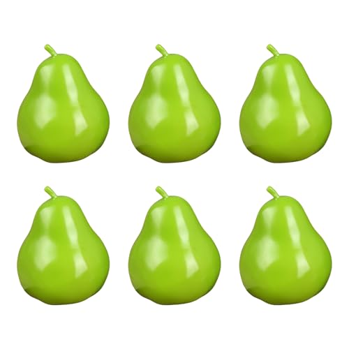 Dawutocap 6 Stück realistische künstliche Früchte Modell funktionale Verwendung Faux Früchte Dekoration für Küche Display und Zuhause von Dawutocap