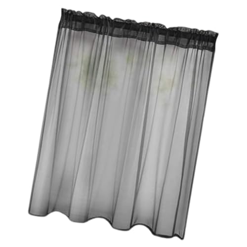 Dawutocap Halbtransparente Polyester-Vorhänge mit Ösen, Voile, Fenstervorhang, Vorhänge für Schlafzimmer, Wohnzimmer, Ösenvorhänge von Dawutocap