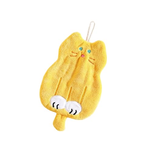 Dawutocap Kinder Handtuch Katzen Handtuch Mikrofaser Saugfähige Handtücher Hängend Schnell Trocknend Saugfähig Waschlappen Für Küchen Mikrofaser Küchentücher von Dawutocap