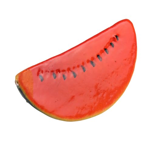 Dawutocap Realistisches Wassermelonen-Modell, Party-Dekor, detailliertes Wassermelonen-Modell, hergestellt aus Schaumstoffmaterialien für Langlebigkeit von Dawutocap