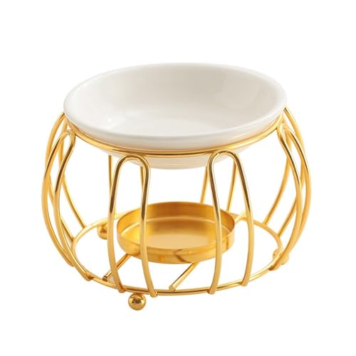 Eleganter Aromatherapie-Diffusor mit Keramikschale, Duftlampe für ätherische Öle, Teelichthalter für Zuhause, Ambiente, Kürbisform von Dawutocap