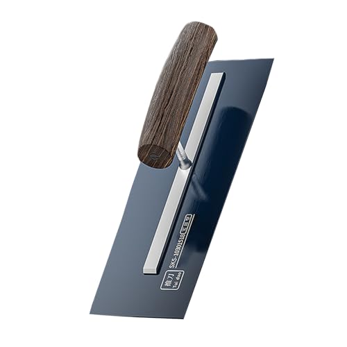 Kelle SK5 Stahl Verputzen Verputzen Handwerkzeug mit ergonomischem Holzgriff Flache Putzkelle von Dawutocap