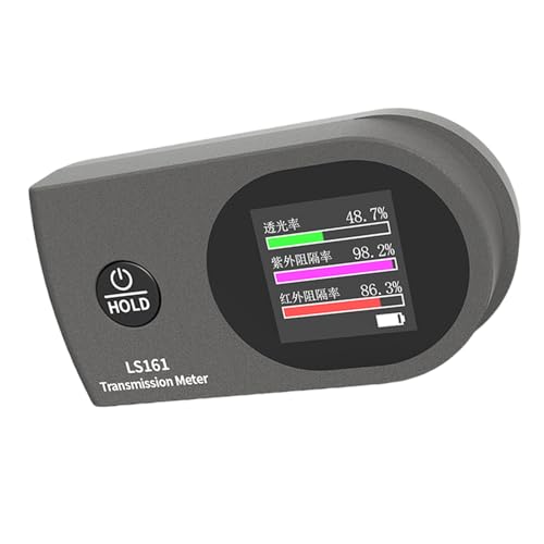 Lichtdurchlässigkeitsmessgerät für Automobil-Tönungsfolien mit Prüfung und drehbarem Display Tönungsmesser von Dawutocap