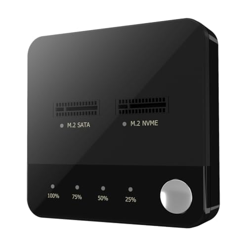 NVMe Duplikatoren Double Bay Offline Clone NVME Dockingstation B+M Key Festplattengehäuse Für Festplatte von Dawutocap