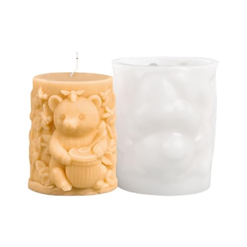 Schöne Bären Kerzenformen Gussformen Silikonform Origination Pflaster Cartoon Tiere Epoxidharz Gussguss Schöne Bären Kerze Silikonschimmelpackhandwerk Lieferungen von Dawutocap