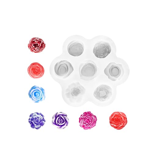 Sukkulenten Pflanzen Silikonform Blumen Kerzenform Epoxidharz Backguss Pflaster Silikonformblüten Kerzenpflaster Gussbacken von Dawutocap