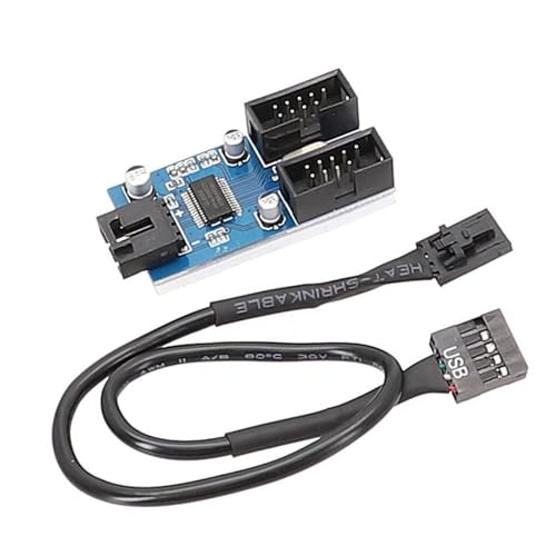 USB 9Pin Expansion Card Female 1 Bis 2 Weibliche Verlängerungskabeladapter Leiterplatte 2.0 Hubs Hubs Für Desktop Motherboards USB 9Pin Expansion Card Female 1 Bis 2 Weibliche Verlängerungskabeladapter Leiterplatte 2.0 Hubs Hubs Für Desktop Motherboards von Dawutocap