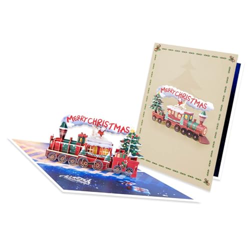 Weihnachtskarte mit passendem Umschlag für Kinder, Erwachsene, Männer, Frauen, Grußkarten für den Winterurlaub von Dawutocap