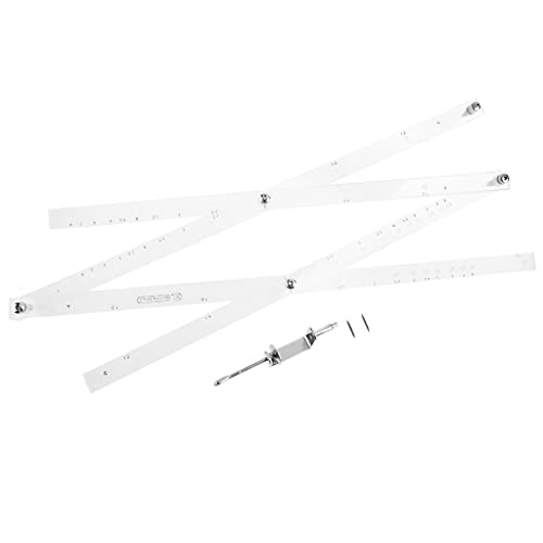 Zeichnen Von Enlarger Reduzierern Werkzeug Metall Lineal 50cm Reparatur Man Lineal Skala Faltbare Lineal Pantograph Copy Rluer Für Home Six Side Neigungsmesswerkzeug von Dawutocap