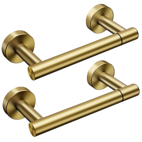 Day Moon™ Toilettenpapierhalter mit Ablage-Box und Deckel für Feuchttücher-Aufbewahrung - für Bad & WC - hängend an Wand mit Edelstahl-Wandhalterung – Gold Klein von Day Moon Designs