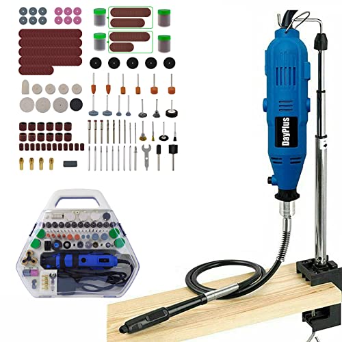135W Schleifmaschine Multifunktionswerkzeug 6-Variabler Geschwindigkeit, Drehwerkzeug-Drehset 252 Teiligen Zubehör zum Fräsen, Trennen, Schleifen und Gravieren von DayPlus