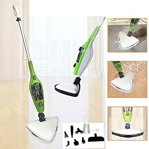 1500W Steam Mop Cleaner Abnehmbarer, 10 in 1 Handdampfreiniger für Hartholz, Fliesen, Teppich, Multifunktionswerkzeugen Handdampfer für Haus, Küche, Kleidung von DayPlus