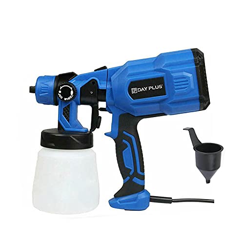 550W Elektro Farbspritzpistole Farbspritzpistole mit Fließbecher und 800 ml-Behälter 3 Spritzmuster Einstellbare Fließgeschwindigkeit für Lacke & Wandfarbe im Innen- & Außenbereichmit 2M Cable 550W Elektro Farbspritzpistole Farbspritzpistole mit Fließbecher und 800 ml-Behälter 3 Spritzmuster Einstellbare Fließgeschwindigkeit für Lacke & Wandfarbe im Innen- & Außenbereichmit 2M Cable von DayPlus