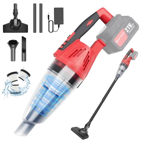 DayPlus 21V Akku-Handstaubsauger mit 1 x 2200mAh Batterie und Waschbar HEPA-Filter, 5500Pa Mächtige Scution, Handsauger Leichter per Auto, Haus, Küche DayPlus 21V Akku-Handstaubsauger mit 1 x 2200mAh Batterie und Waschbar HEPA-Filter, 5500Pa Mächtige Scution, Handsauger Leichter per Auto, Haus, Küche von DayPlus
