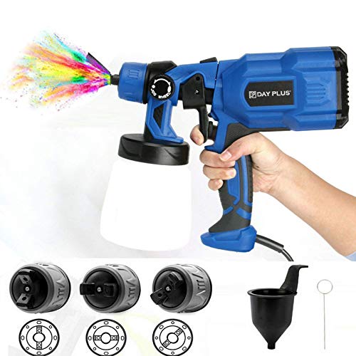 Farbsprühsystem, Elektro Lackierpistole 800ml-Behälter Farbspritzpistole mit einstellbarem 100-450ml/Min, 3 Spritzmuster Farbspritzgerät, 2 Jahre Garantie Farbsprühsystem, Elektro Lackierpistole 800ml-Behälter Farbspritzpistole mit einstellbarem 100-450ml/Min, 3 Spritzmuster Farbspritzgerät, 2 Jahre Garantie von DayPlus