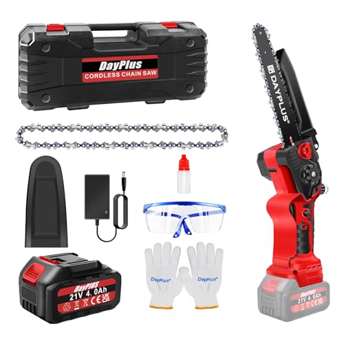 Mini Kettensäge Akku Astsäge Akku 21V, 8 Zoll Mini handkettensäge Akku mit 1 Akku und Ladegerät, 5600 RPM, Mini Elektrische Kettensägen für Gartenbau/Bäume/Landwirtschaft Mini Kettensäge Akku Astsäge Akku 21V, 8 Zoll Mini handkettensäge Akku mit 1 Akku und Ladegerät, 5600 RPM, Mini Elektrische Kettensägen für Gartenbau/Bäume/Landwirtschaft von DayPlus