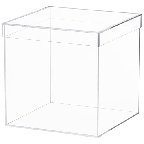 Dayaanee Transparente Acryl-Box mit Deckel, quadratischer Acryl-Kunststoffbehälter, Aufbewahrungsbox, 200 x 200 x 200 mm, für Süßigkeiten, Pillen und kleinen Schmuck, Zuhause und draußen Dayaanee Transparente Acryl-Box mit Deckel, quadratischer Acryl-Kunststoffbehälter, Aufbewahrungsbox, 200 x 200 x 200 mm, für Süßigkeiten, Pillen und kleinen Schmuck, Zuhause und draußen von Dayaanee