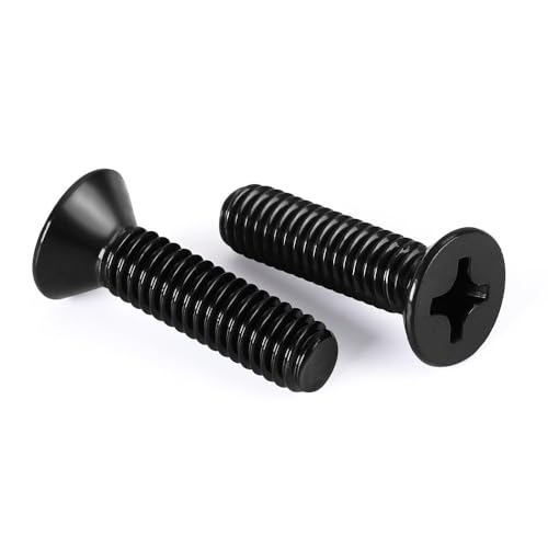 Dayalo 50 Stück M4x25 Schrauben, Senkkopfschrauben, Flachkopfschrauben, Edelstahl A2 V2A, Kreuzschlitz, Vollgewinde, Schwarze Oxid Dayalo 50 Stück M4x25 Schrauben, Senkkopfschrauben, Flachkopfschrauben, Edelstahl A2 V2A, Kreuzschlitz, Vollgewinde, Schwarze Oxid von Dayalo