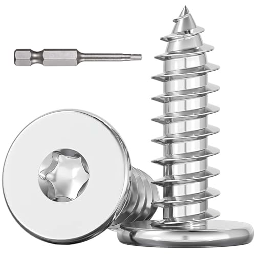 Dayalo 100 Stück Holzschrauben Torx M4x16mm, Flachkopfschrauben Holz, Edelstahl A2 V2A, Selbstschneidende Torx Schrauben, Vollgewinde, mit Schraubendreher Bit, für Holzverbindungen Dayalo 100 Stück Holzschrauben Torx M4x16mm, Flachkopfschrauben Holz, Edelstahl A2 V2A, Selbstschneidende Torx Schrauben, Vollgewinde, mit Schraubendreher Bit, für Holzverbindungen von Dayalo