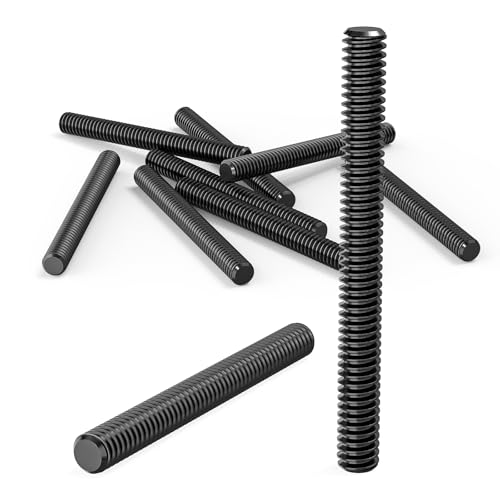 Dayalo 6 Stück Gewindestift M10 x 100mm, Gewindestangen, Gewindestab Aus Edelstahl A2V2, Schwarzes Oxid, DIN976 Dayalo 6 Stück Gewindestift M10 x 100mm, Gewindestangen, Gewindestab Aus Edelstahl A2V2, Schwarzes Oxid, DIN976 von Dayalo