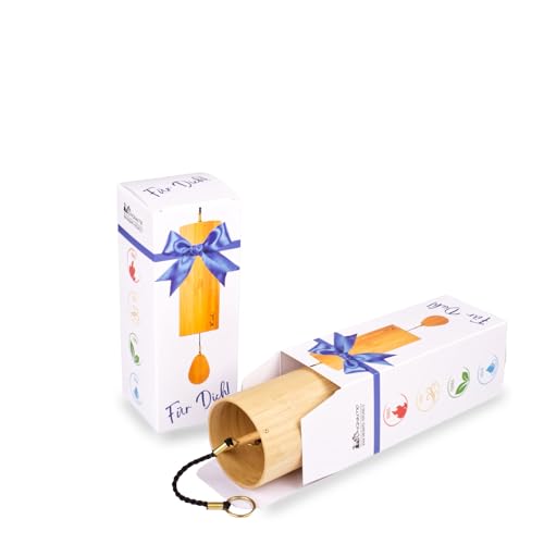 2er Spar Set Koshi Klangspiel aus Bambusfurnier mit Geschenkverpackung | Freie Auswahl aus Terra, Aria, Aqua, Ignis | Geschenkbox Windspiel Chimes von Dayasa