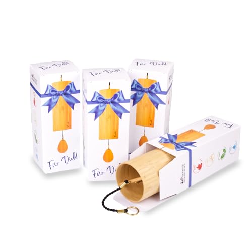 Koshi Klangspiele aus Bambusfurnier 4er Spar-Set mit Geschenkverpackung von DAYASA