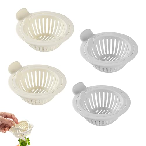 Dayinkes 4PCS Sieb Für Spülbecken, Schnelles Dumping Abflusssieb Küchenspüle Mit Selbstreinigendem Design, Küche Essentials Zubehör Für Abfall Sammlung, Universal Fit Für Standard-Spülen von Dayinkes